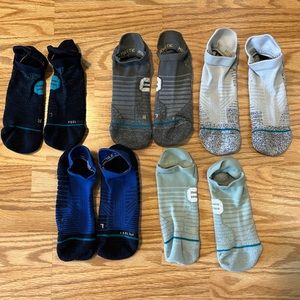 (5) Stance Feel 360 Athletic Tab Multi Men's Large(9-13)